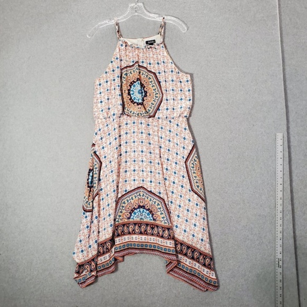 ANA Women Dress 12 Orange‎ Paisley Boho Spaghettis Strap